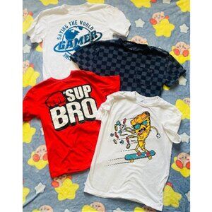 set of 4 boys t shirts size Large 10/12